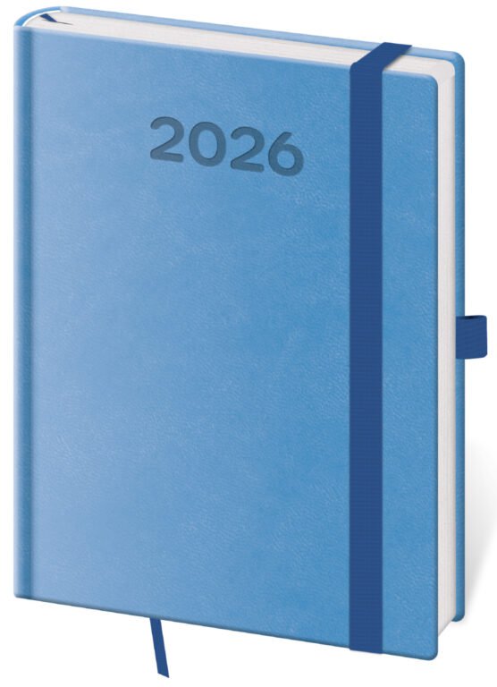 Denní diář B6 Print Pop světle modrý