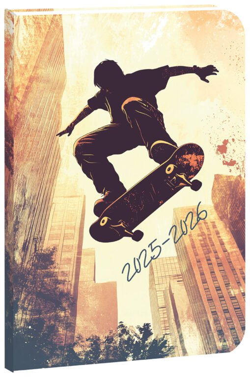 SOFT (ekologické desky) - Školní diář STUDENT Skate 2025/26 - české kalendárium